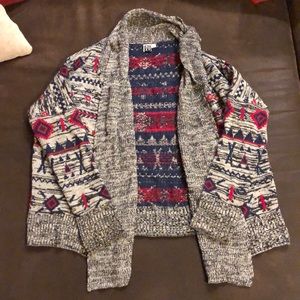 Roxy sweater open front knit cardigan sweater